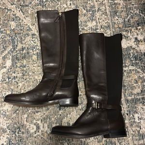 👢 🐎 Lauren Ralph Lauren Chocolate brown equestrian-style “riding” boot